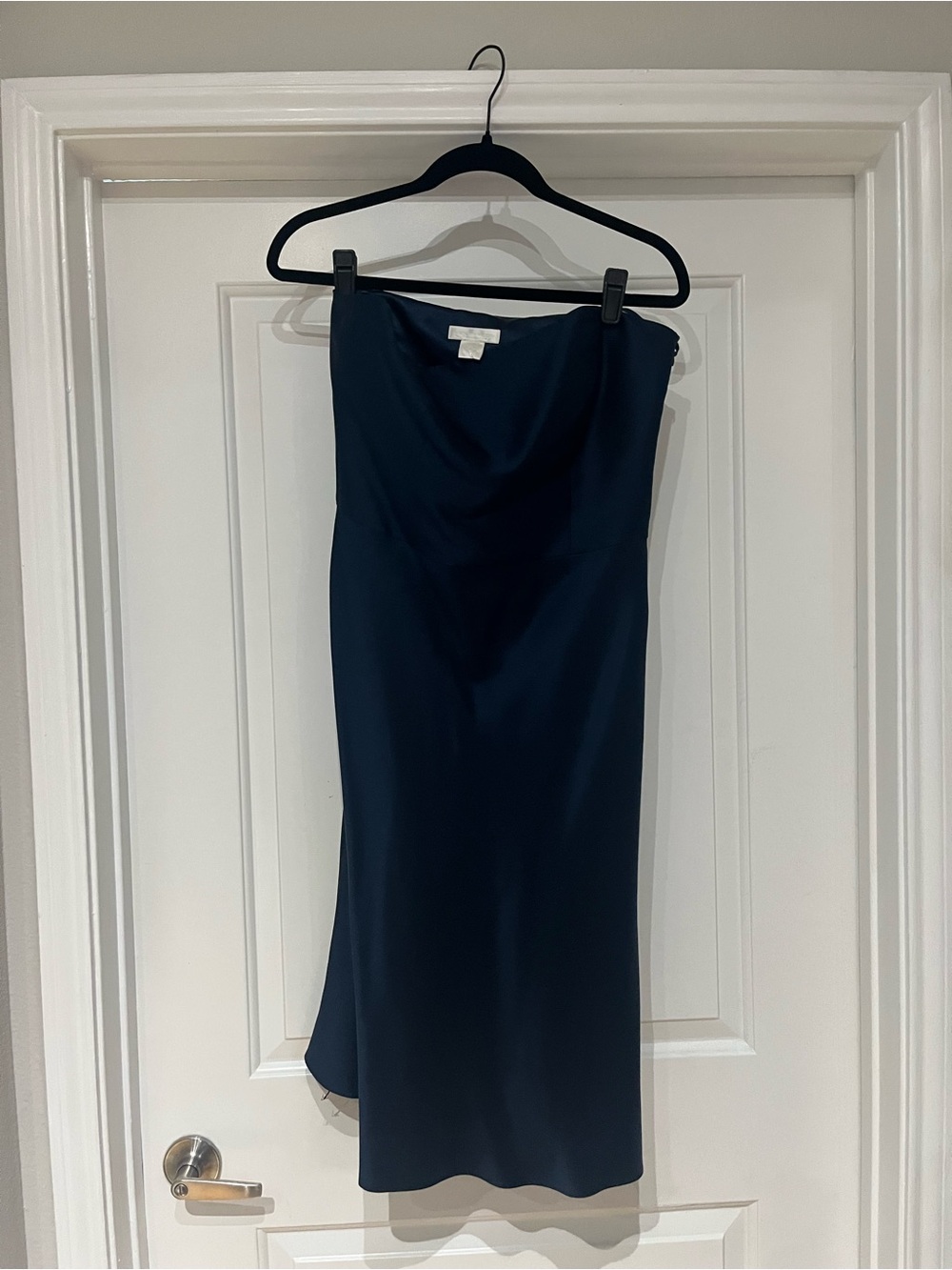 Ann Taylor Strapless Navy Sheath Dress